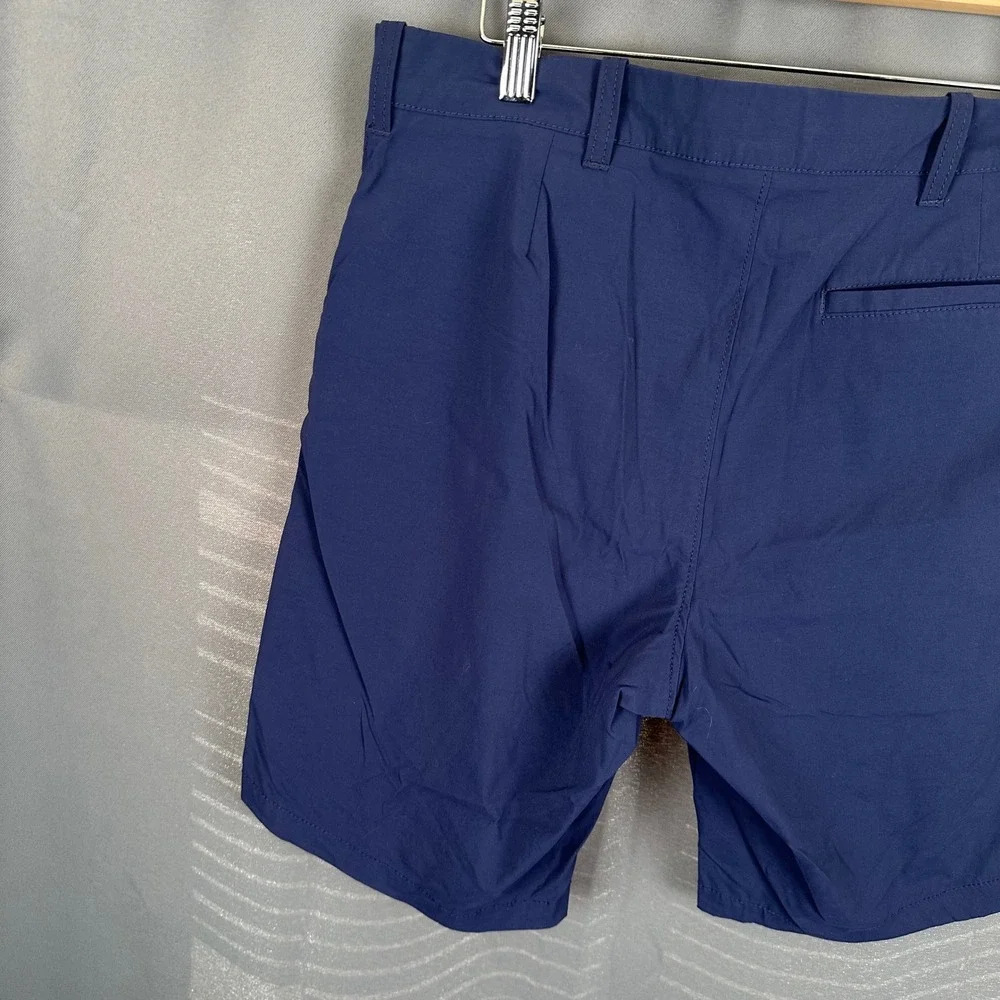 JCrew Flex Gramercy Mens Shorts Navy Blue Size 31 Stretch Performance Casual